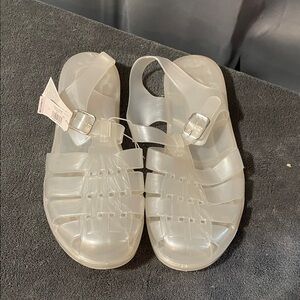 Old Navy Pearl Clear Jelly Sandals